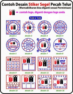 Stiker Segel Pecah Telur