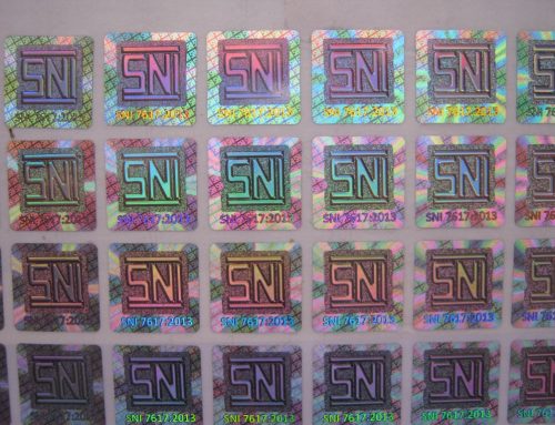 Sticker Hologram Sni 7617 2013. 1.5 X 1.5 Cm